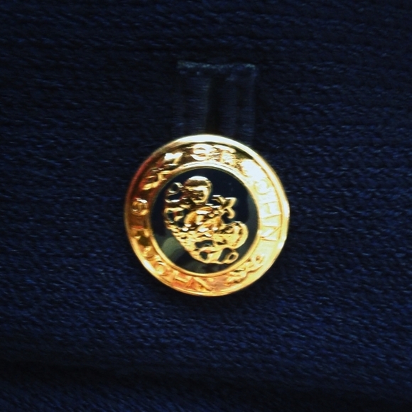 St. John Basics Dark Blue Cardigan Size 2 - Picture 4 of 4